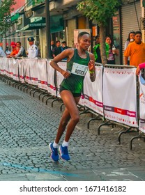 Mexico City, Mexico/ CDMX- 25/08/2019: Kenyan Girl Running At The Mexico City Marathon 2019