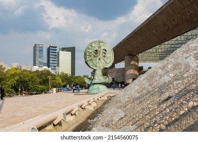 Mexico City, CDMX, Mexico, OCT, 20 2021, National Auditorium Entrance