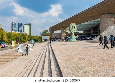 Mexico City, CDMX, Mexico, OCT, 20 2021, National Auditorium Entrance