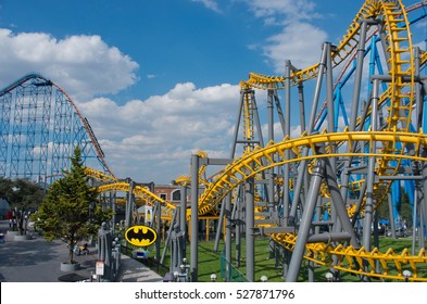  Mexico City, Mexico - December 1, 2016 : Six Flags  Adventure Amusement Park In Mexico City.