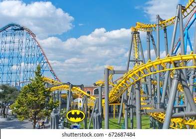  Mexico City, Mexico - December 1, 2016 : Six Flags  Adventure Amusement Park In Mexico City.