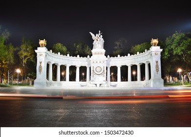Mexico City / Mexico - December 23, 2012: Monument To Benito Juarez, 