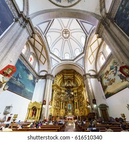 Mexico City, FEB 19: The Inner View Of The Historical And Beautiful San Felipe De Jesus Satelite On FEB 19, 2017 At Mexico City