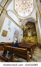 Mexico City, FEB 19: The Inner View Of The Historical And Beautiful San Felipe De Jesus Satelite On FEB 19, 2017 At Mexico City