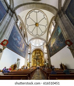 Mexico City, FEB 19: The Inner View Of The Historical And Beautiful San Felipe De Jesus Satelite On FEB 19, 2017 At Mexico City