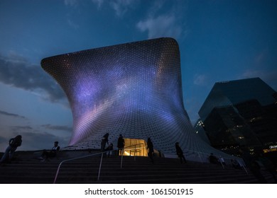 MEXICO CITY, February 1, 2018: 
 Soumayo Museum (Museo Soumaya, Designed By The Mexican Architect Fernando Romero)