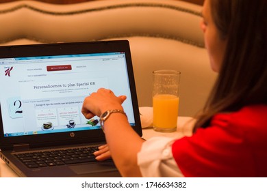 MEXICO CITY - February 7, 2014: Breakfast For The Winners Of A Special K Eating Plan In Mexsi Bocu Restaurant In Mexico.