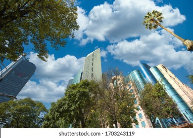 Mexico City Financial Center And Business District Close To Paseo De Reforma