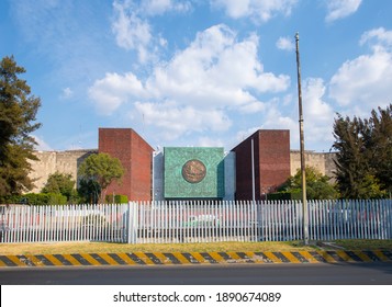 MEXICO CITY - JAN. 15, 2020: Legislative Palace of San Lazaro in Mexico City CDMX, Mexico. This buildin, the seat of the legislative power of the Mexican government, is the Chamber of Deputies.