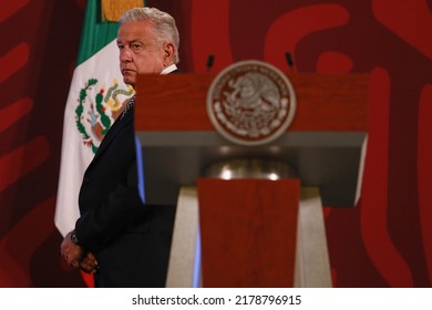 Mexico City, Mexico July 14 2022. Andrés Manuel López Obrador, Mexican President In His Morning Press Conference.