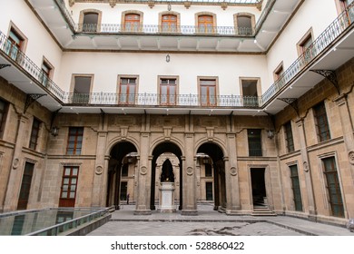 MEXICO CITY, MEX - OCT 27, 2016: National Palace (Palacio Nacional), Seat Of The Federal Executive In Mexico City