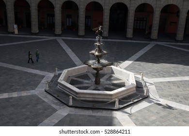 MEXICO CITY, MEX - OCT 27, 2016: National Palace (Palacio Nacional), Seat Of The Federal Executive In Mexico City