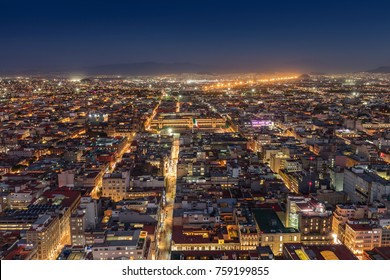 Mexico City At Night.