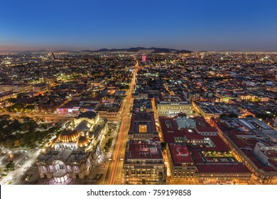 Mexico City At Night.