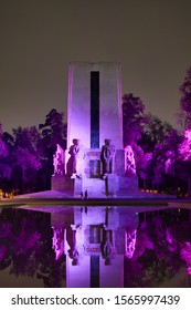 Mexico City / Mexico - November 15, 2019: Monument To Álvaro Obregón In La Bombilla Park, South Of Mexico City