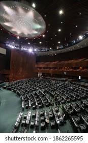 Mexico City, Mexico November 26 2020. Legislative Session Hall Of Deputies Of Mexico.