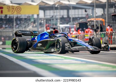 MEXICO CITY, MEXICO - October 28, 2022: Logan Sargeant At Round 20 Of The 2022 FIA Formula 1 Championship Taking Place At The Autódromo Hermanos Rodríguez In Mexico City Mexico