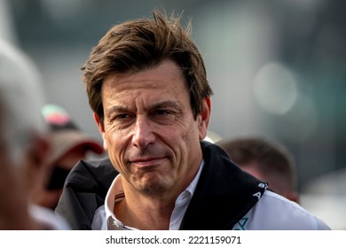 MEXICO CITY, MEXICO - October 29, 2022: Toto Wolff At Round 20 Of The 2022 FIA Formula 1 Championship Taking Place At The Autódromo Hermanos Rodríguez In Mexico City Mexico