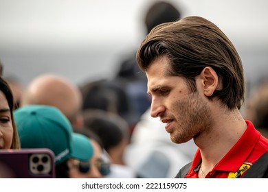 MEXICO CITY, MEXICO - October 29, 2022: Antonio Giovinazzi At Round 20 Of The 2022 FIA Formula 1 Championship Taking Place At The Autódromo Hermanos Rodríguez In Mexico City Mexico