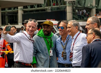 MEXICO CITY, MEXICO - October 30, 2022: Will.i.am At Round 20 Of The 2022 FIA Formula 1 Championship Taking Place At The Autódromo Hermanos Rodríguez In Mexico City Mexico