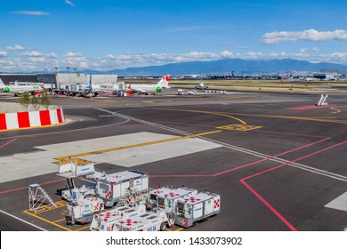 MEXICO CITY, MEXICO - OCTOBER 8, 2016: View Of Mexico City International Airport.