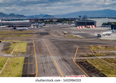 MEXICO CITY, MEXICO - OCTOBER 8, 2016: View Of Mexico City International Airport.