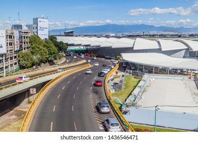 MEXICO CITY, MEXICO - OCTOBER 8, 2016: View Of Mexico City International Airport.