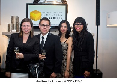 MEXICO CITY - September 25, 2014: Guests On The 25th Anniversary Of The Furniture Brand Mitchell Gold And Bob Williams, Where A Sale Was Held To Benefit The Foundation Of The Athlete, Lorena Ochoa.