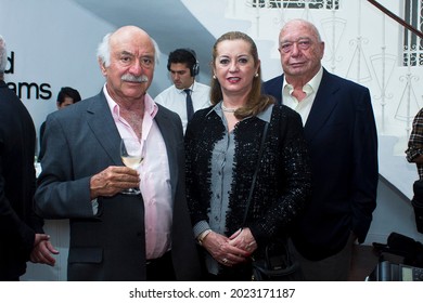 MEXICO CITY - September 25, 2014: Guests On The 25th Anniversary Of The Furniture Brand Mitchell Gold And Bob Williams, Where A Sale Was Held To Benefit The Foundation Of The Athlete, Lorena Ochoa.