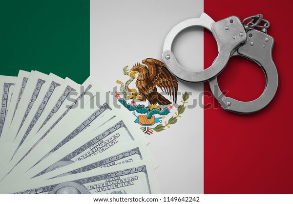 Mexico Flag Handcuffs Bundle Dollars Concept Stock Photo Edit Now