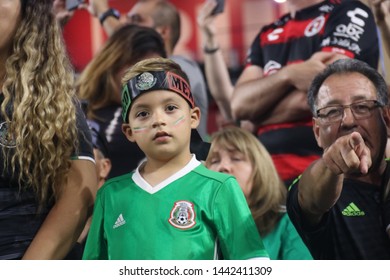 Mexico Football Fan At State Farm Stadium In Glendale,AZ/USA July,2,2019.