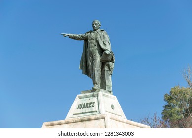 Mexico, Oaxaca, Statue Of Benito Juarez