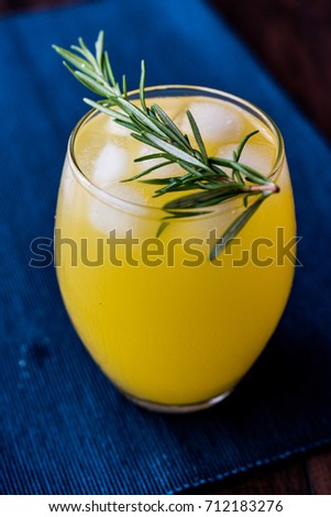 Meyer Lemonade with Rosemary and Vodka
