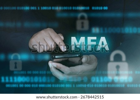MFA: Multi Factor Authentication concept; Mobile Application for cyber security