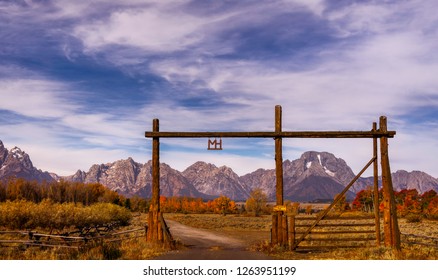 The MH Ranch, a dude ranch inside Grand Teton National Park is a popular stay for tourist. - Shutterstock ID 1263951199