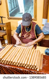 Miami April 2019, Little Havana Colorful Streets, Men Rolling Cigars