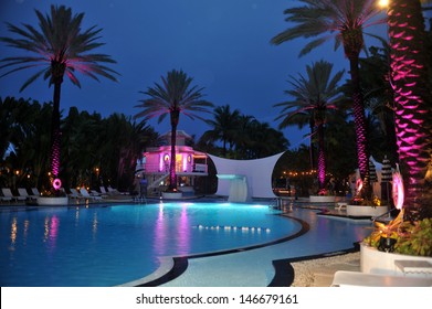 MIAMI BEACH, FL - JULY 18: A General View Of Atmosphere At The Mercedes-Benz Fashion Week Swim 2014 Official Kick Off Party At The Raleigh Hotel On July 18, 2013 In Miami Beach, Florida