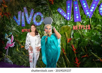 Miami Beach, FL - July 31st, 2021: Gloria Estefan arrives at the premiere of Netflix's Vivo.