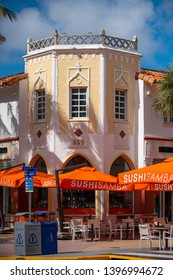 MIAMI BEACH, FL, USA - MAY 11, 2019: Stock Photo Sushi Samba Miami Beach Lincoln Road