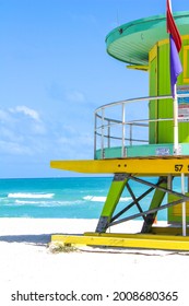 Miami Beach Lifeguard Stand In The Sand