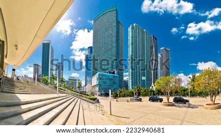 Miami downtown skyline panoramic view, Florida state, United States of America