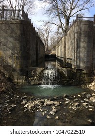 Miami And Erie Canal Locks In The Winter