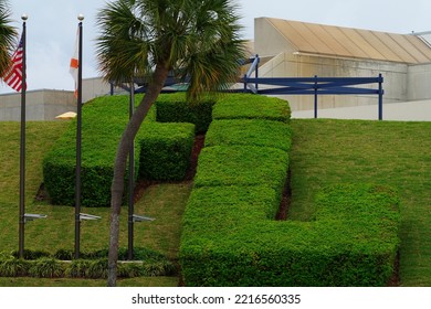 MIAMI, FL -20 MAY 2022- View Of The Biscayne Bay Campus Of Florida International University, Part Of The Florida State University System.