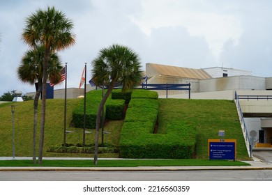 MIAMI, FL -20 MAY 2022- View Of The Biscayne Bay Campus Of Florida International University, Part Of The Florida State University System.