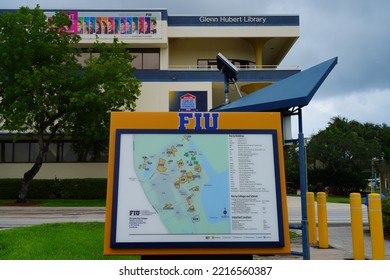 MIAMI, FL -20 MAY 2022- View Of The Biscayne Bay Campus Of Florida International University, Part Of The Florida State University System.