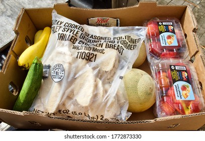 Miami, FL 7/9/2020 Farm Share Food Distribution Box.Farm Share Was Established In 1991 As A Means To Eliminate Food Waste.Farm Share Has A Public/private Partnership With The FL Dept Of Agriculture