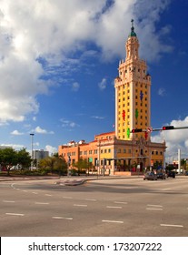 MIAMI, FL - JAN 21, 2013:Miami Freedom Tower Museum In Downtown Is A Famous City Landmark January 21, 2013.  