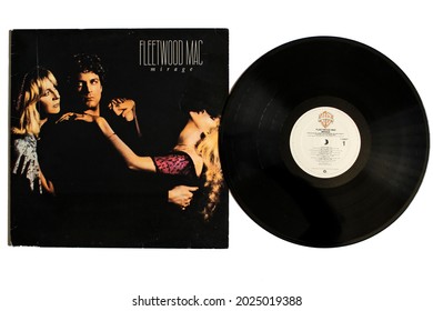 Miami, Fl, USA: August 2021: Rock And Soft Rock Band, Fleetwood Mac Music Album On Vinyl Record LP Disc. Titled: Mirage Album Cover