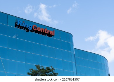 Miami, FL, USA - January 2, 2022: RingCentral Office Building In Miami, Miami, FL, USA. RingCentral Is An American Publicly Traded Provider Of Cloud-based Communication And Collaboration Products.