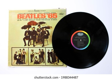 Miami, FL, USA: June 2021: Beatles '65 Is An Album By The English Rock Band The Beatles. 1965. Album Cover